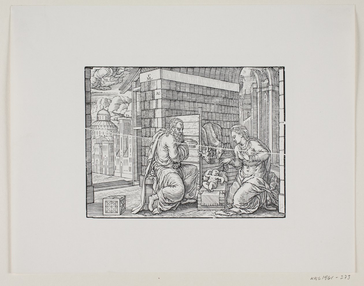 Die Geburt Christi von Melchior Lorck
