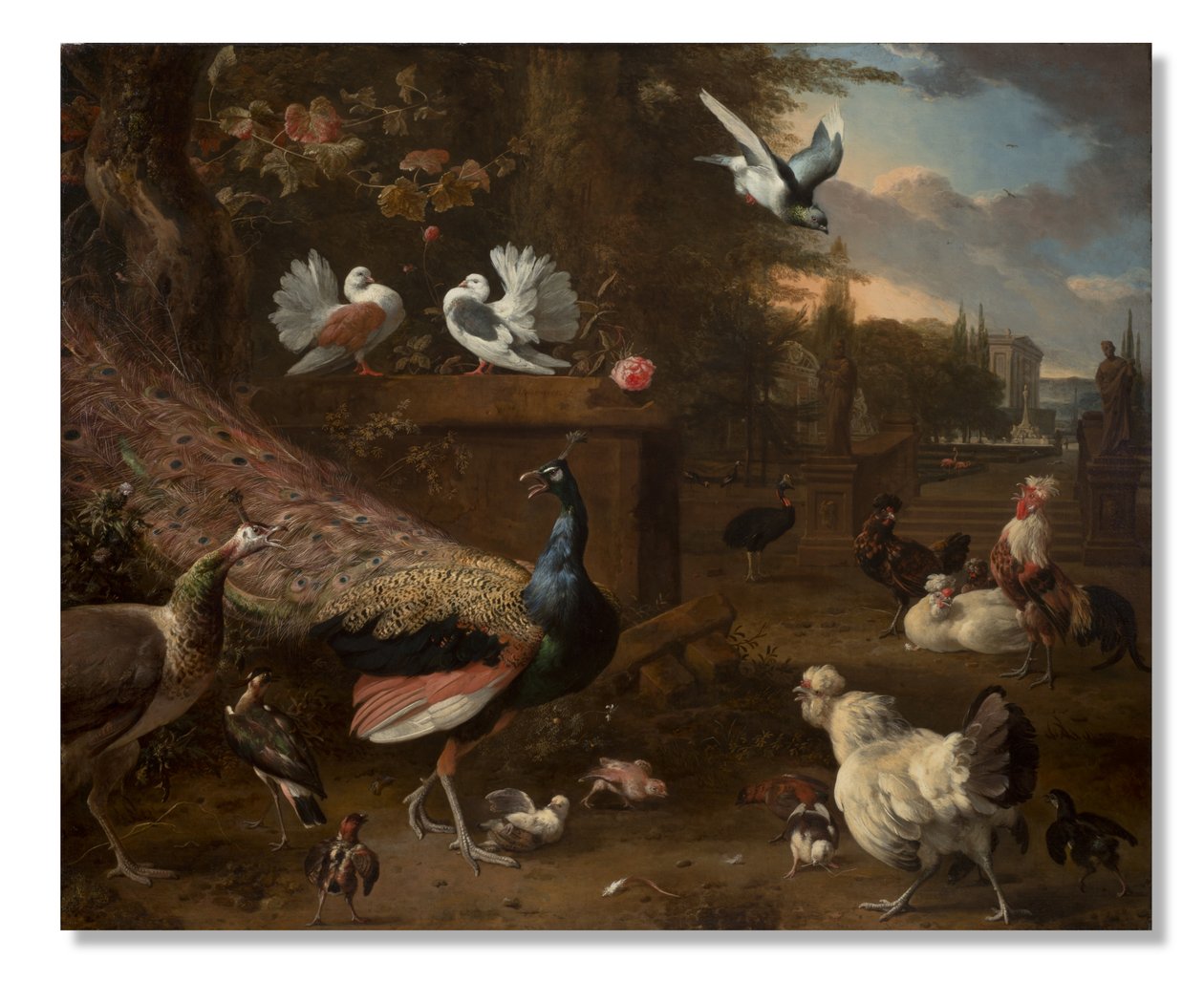 Menagerie, ca. 1680 von Melchior de Hondecoeter