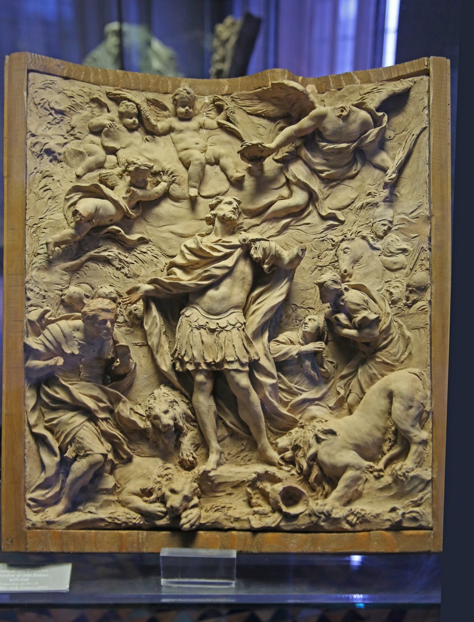 Das Martyrium des Heiligen Eustachius, 1660 von Melchiorre Cafa
