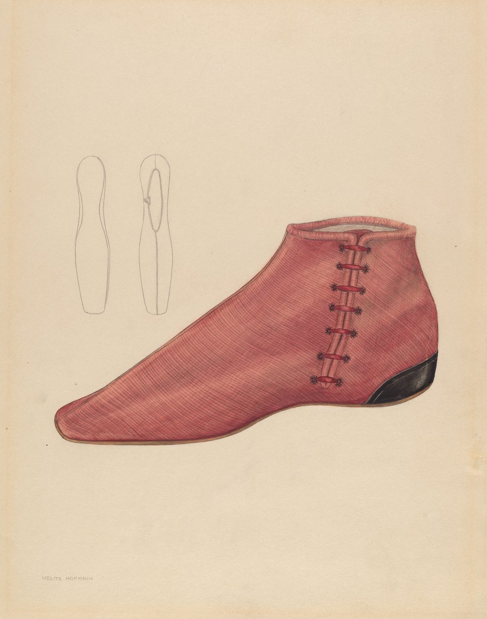 Damenschuh, ca. 1936 von Melita Hofmann