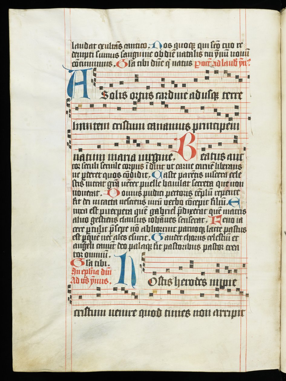 A solis ortus cardine E-codices kaw-M-III 195v von Mengis Simone