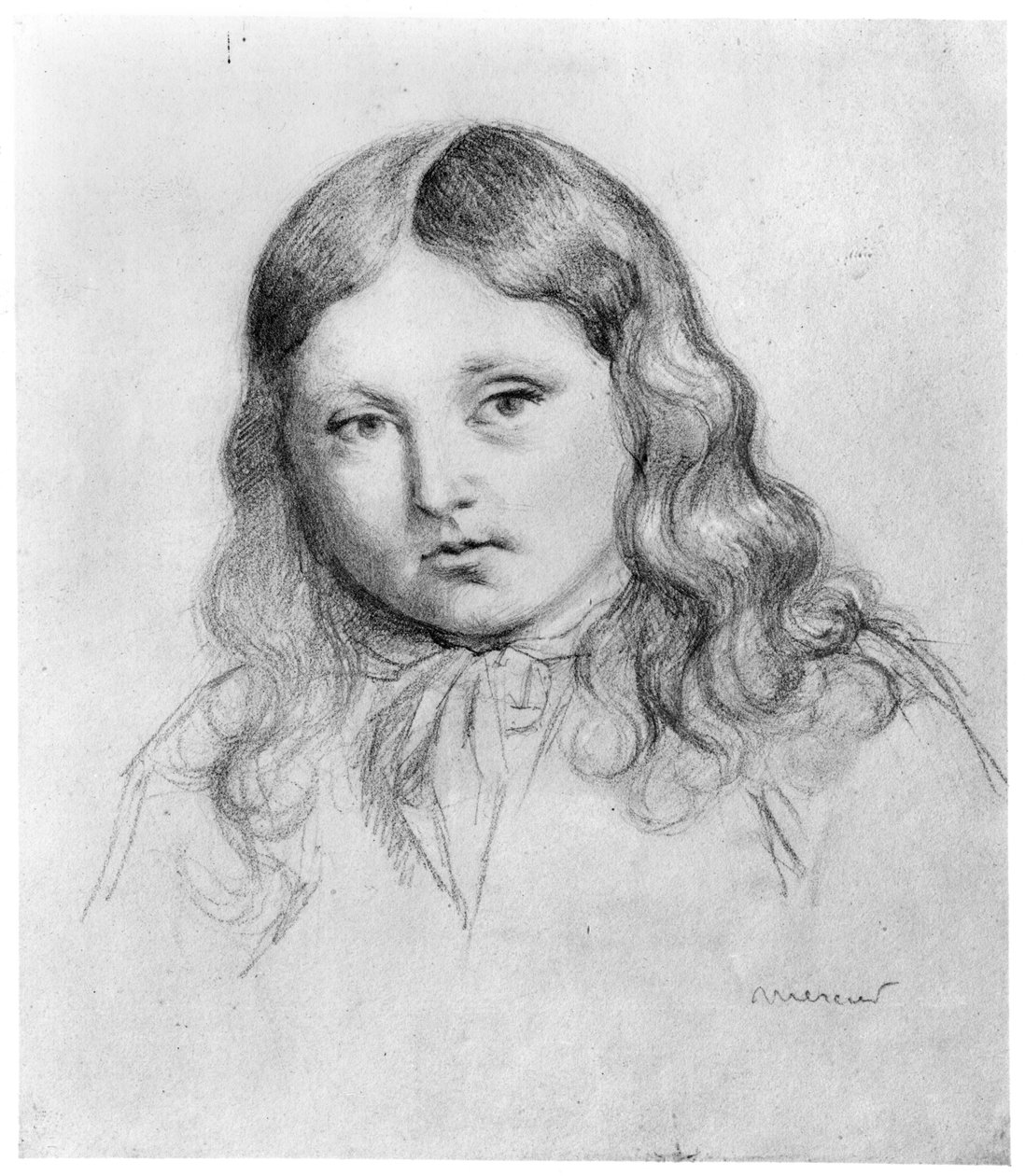 Porträt von Solange Sand (geboren 1828) von Mercier