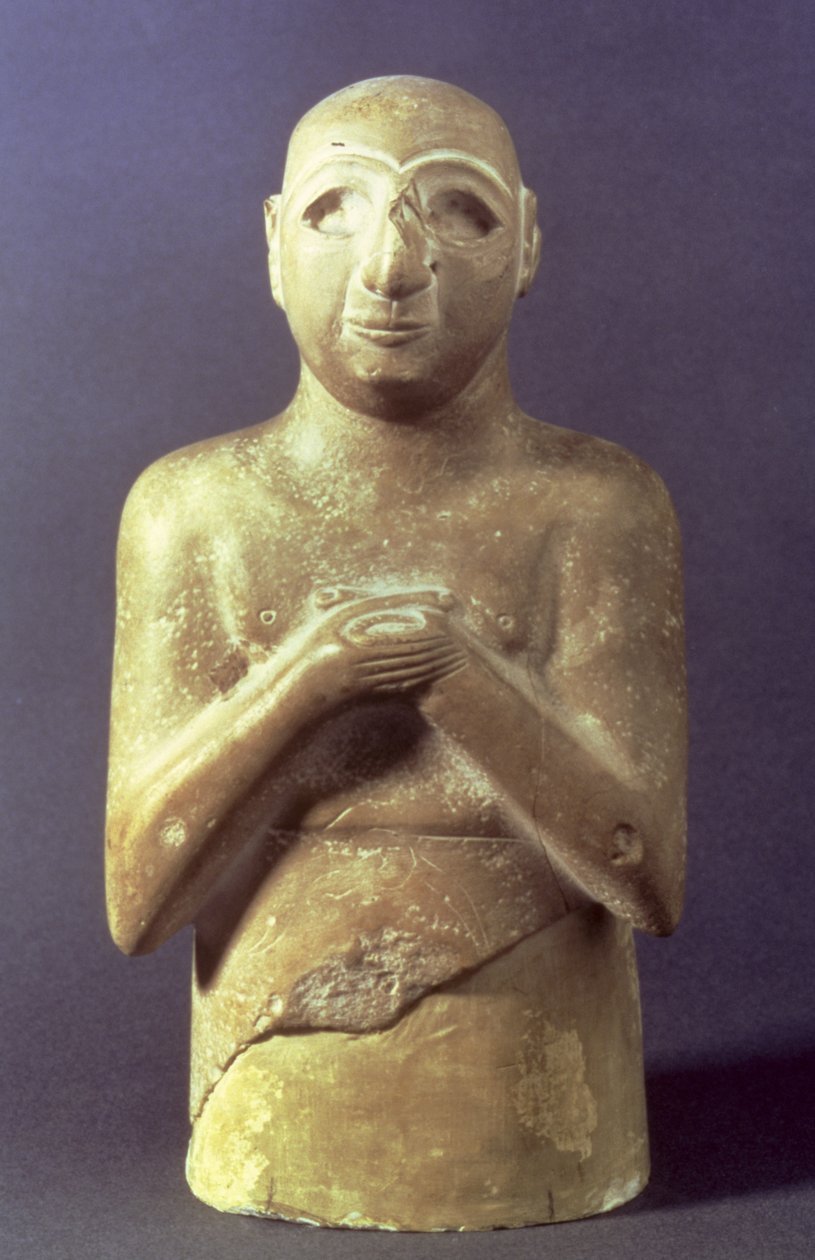 Statue des Gottes Utu, Mesopotamien, ca. 2400 v. Chr. von Mesopotamian
