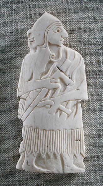 Kriegerhäuptling, Mari; ca. 2500 v. Chr. (Muschel) von Mesopotamian