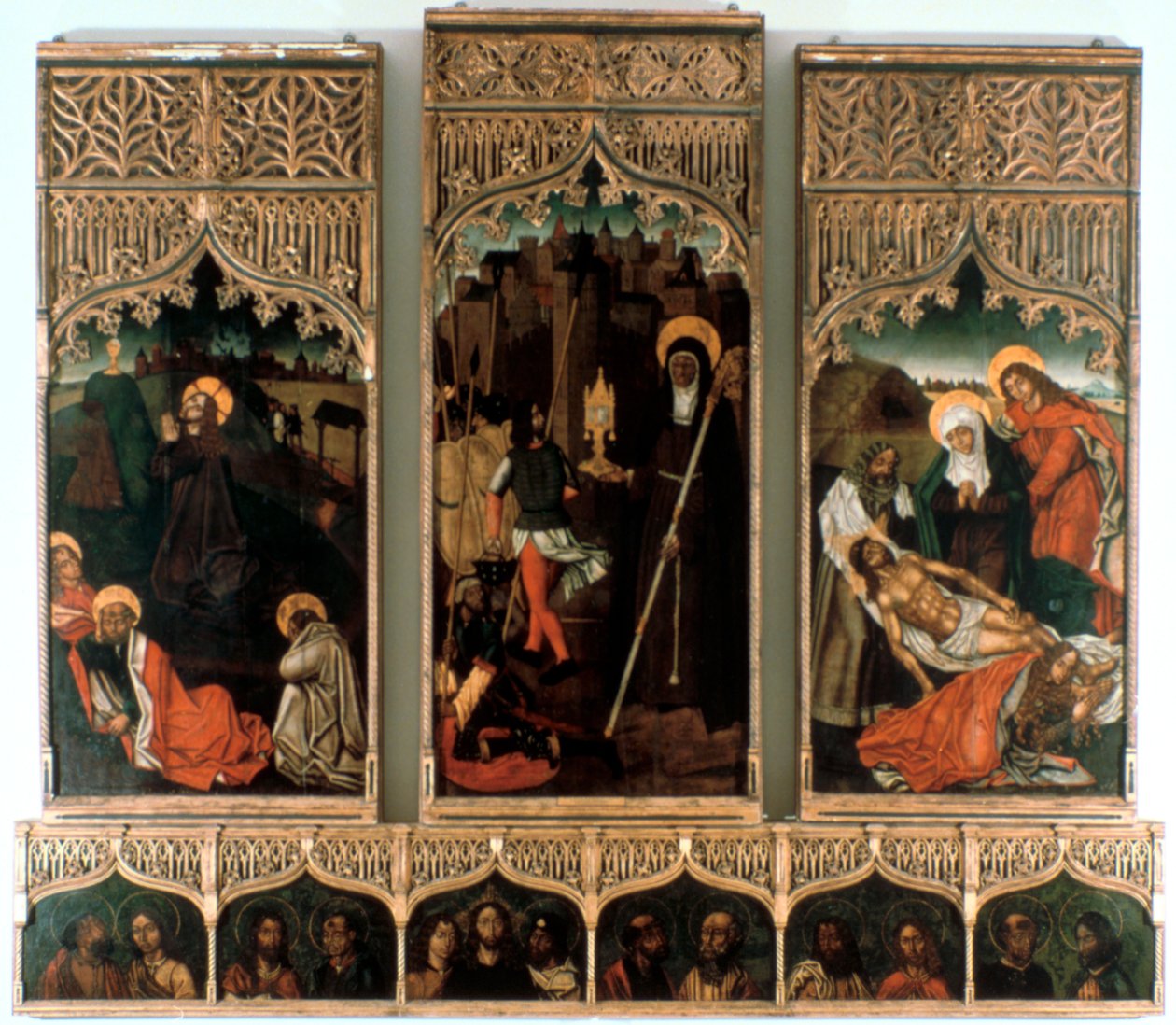 Triptychon von Santa Clara, 1486 von Mestre Hilarius