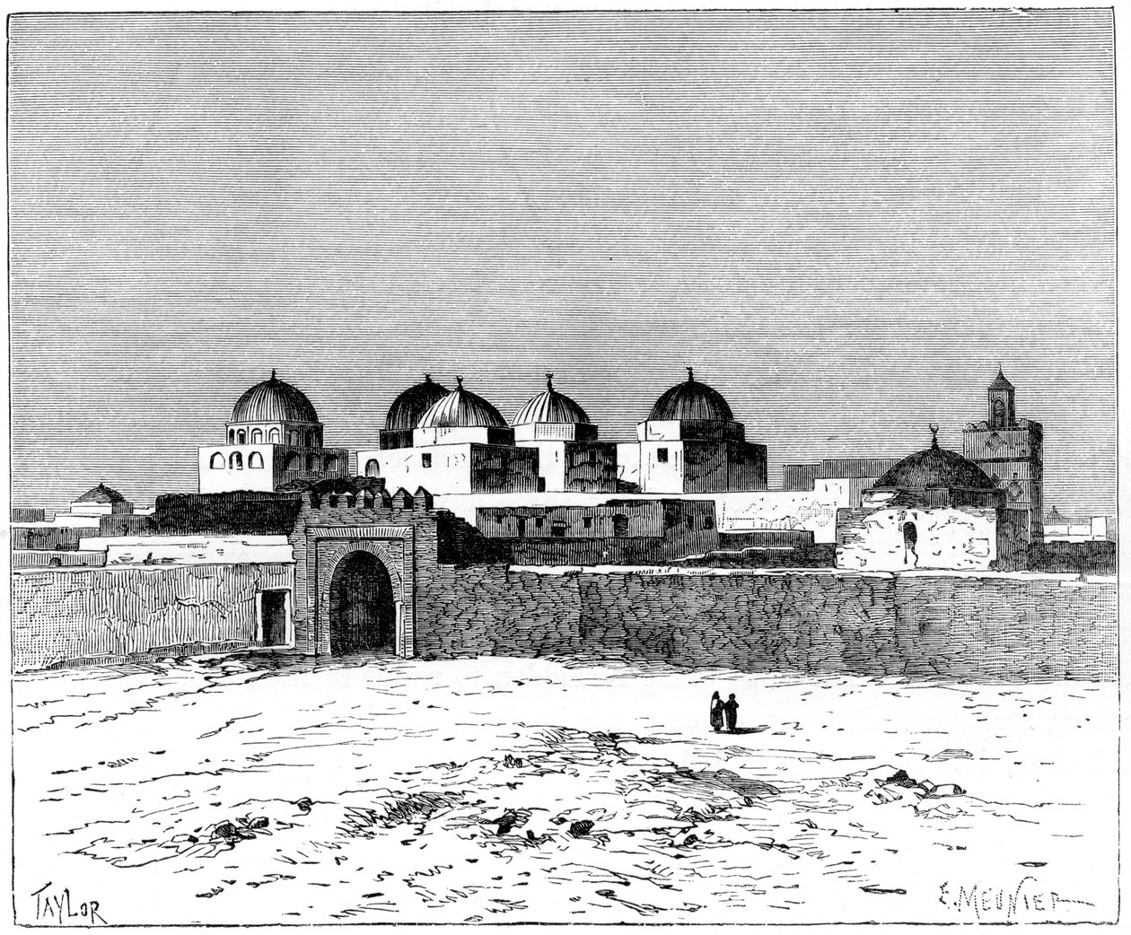Die Moschee der Schwerter, Kairwan, ca. 1890 von Meunier