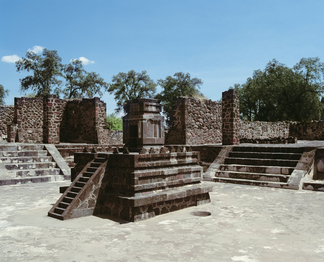 Palast von Atetelco von Mexican School