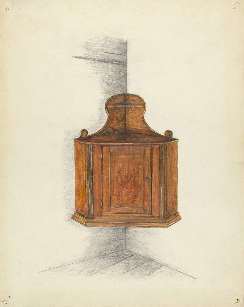 Eckschrank, ca. 1953 von Meyer Goldbaum