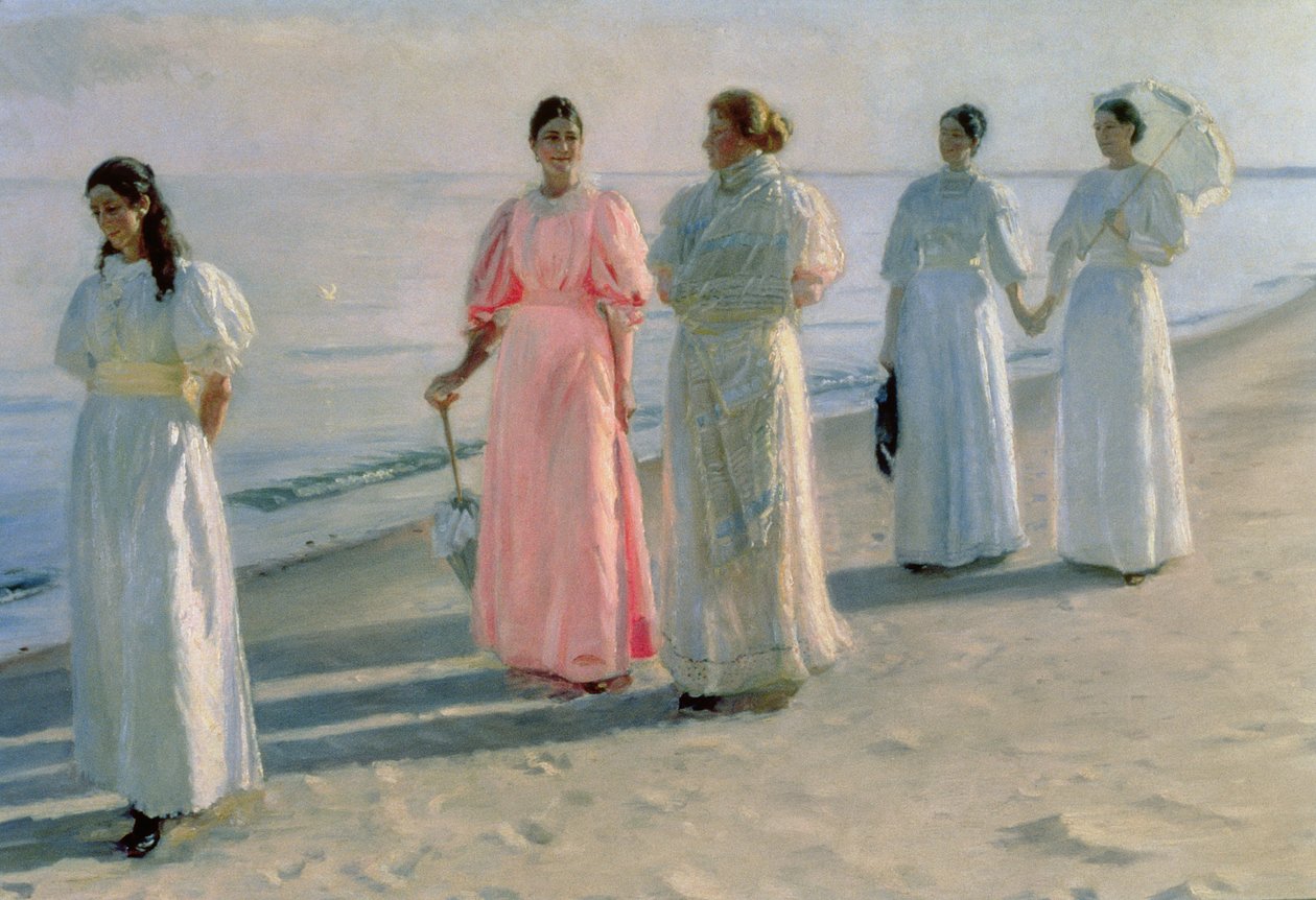 Spaziergang am Strand von Michael Peter Ancher