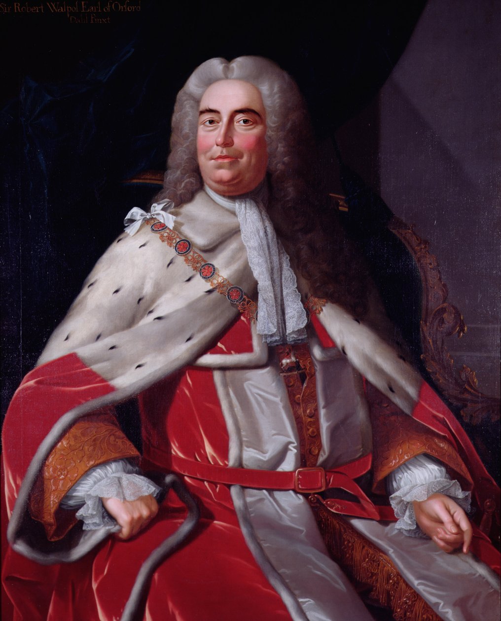 Sir Robert Walpole, Earl of Orford (1676-1745), erster Lord des Schatzamtes und Schatzkanzler von Michael Dahl