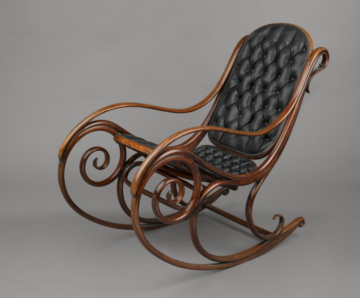 Schaukelstuhl, Modell Nr. 1, entworfen ca. 1860, hergestellt ca. 1900 von Michael Thonet