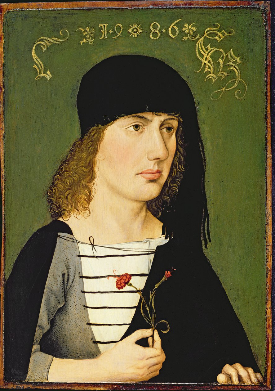 Ein junger Mann, 1486 von Michael Wolgemut or Wolgemuth