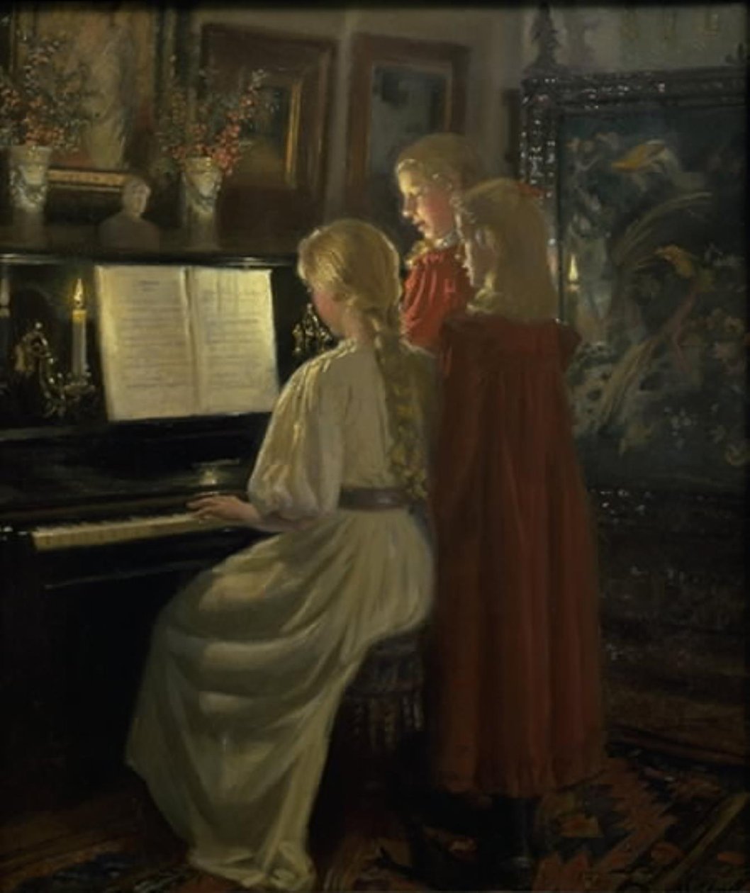 Kinder singen von Michael Ancher