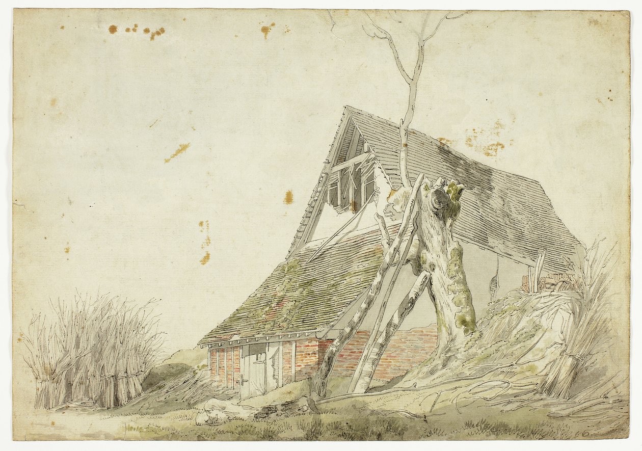 Bauernhaus in Ruinen von Michael Angelo Rooker