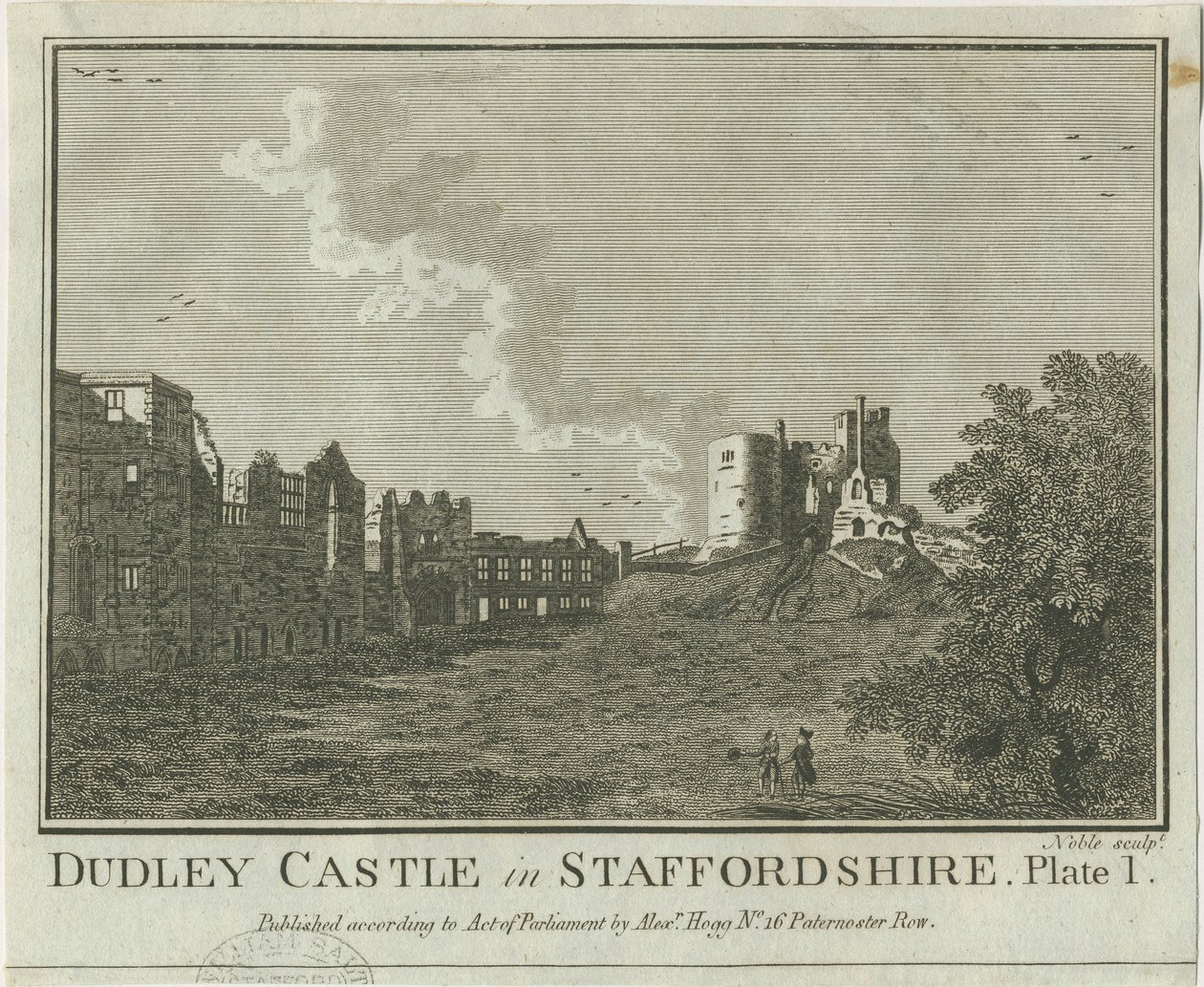 Dudley Castle: Kupferstich, undatiert [1653-1686] von Michael Burghers
