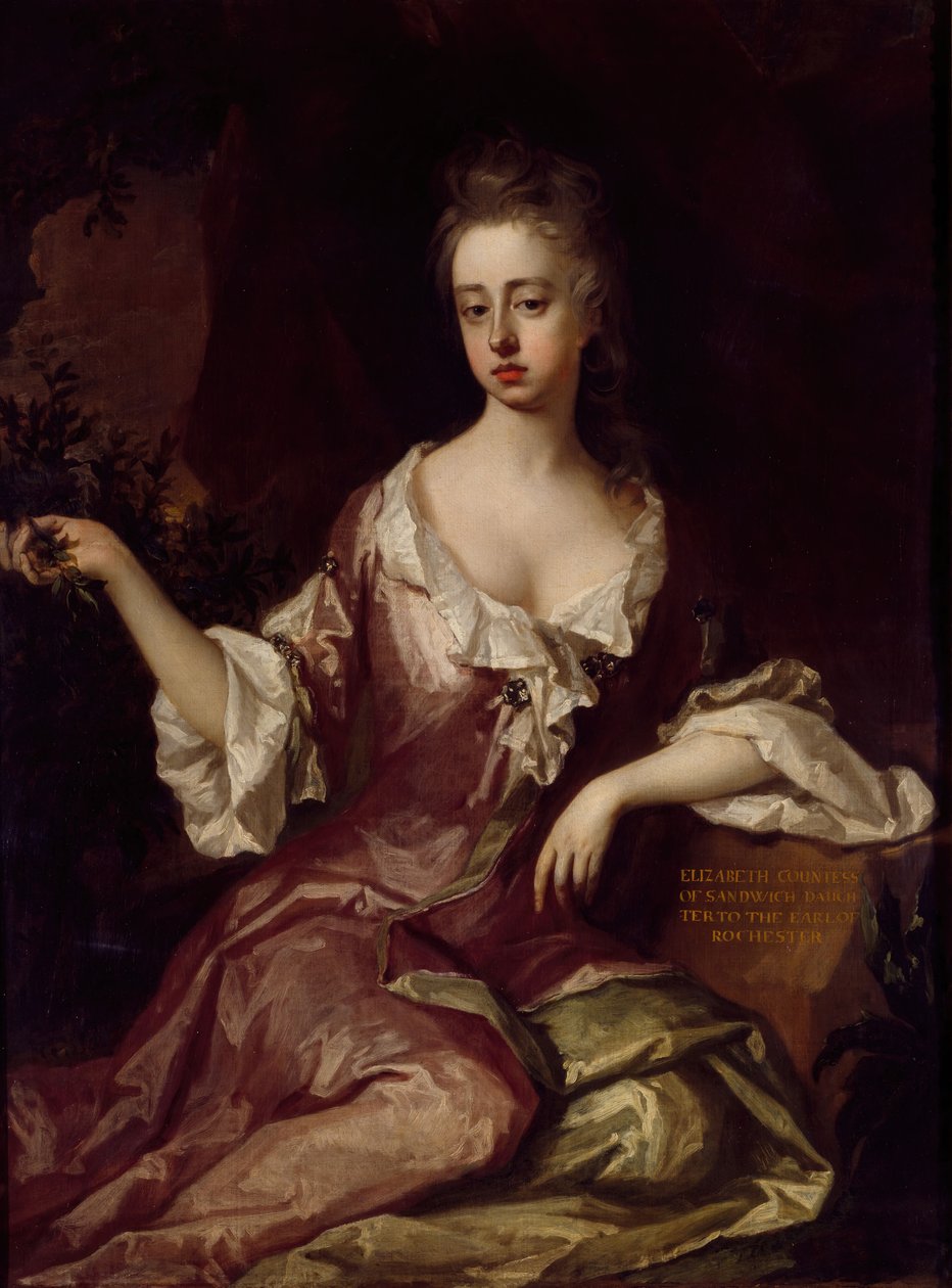 Elizabeth Gräfin von Sandwich, ca. 1674-1757, 1690-1740 von Michael Dahl
