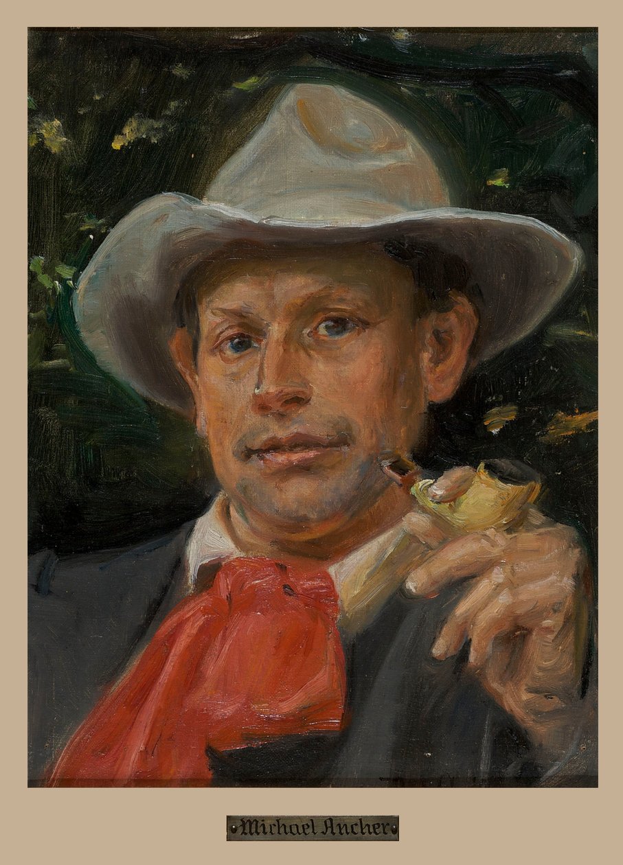 Porträt von Martin Andersen Nexø von Michael Peter Ancher