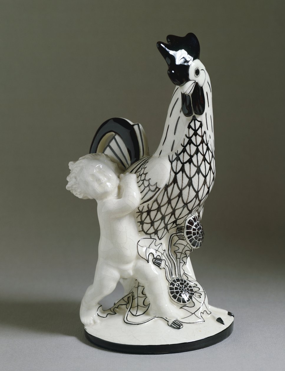Cherub mit Hahn von Michael Powolny