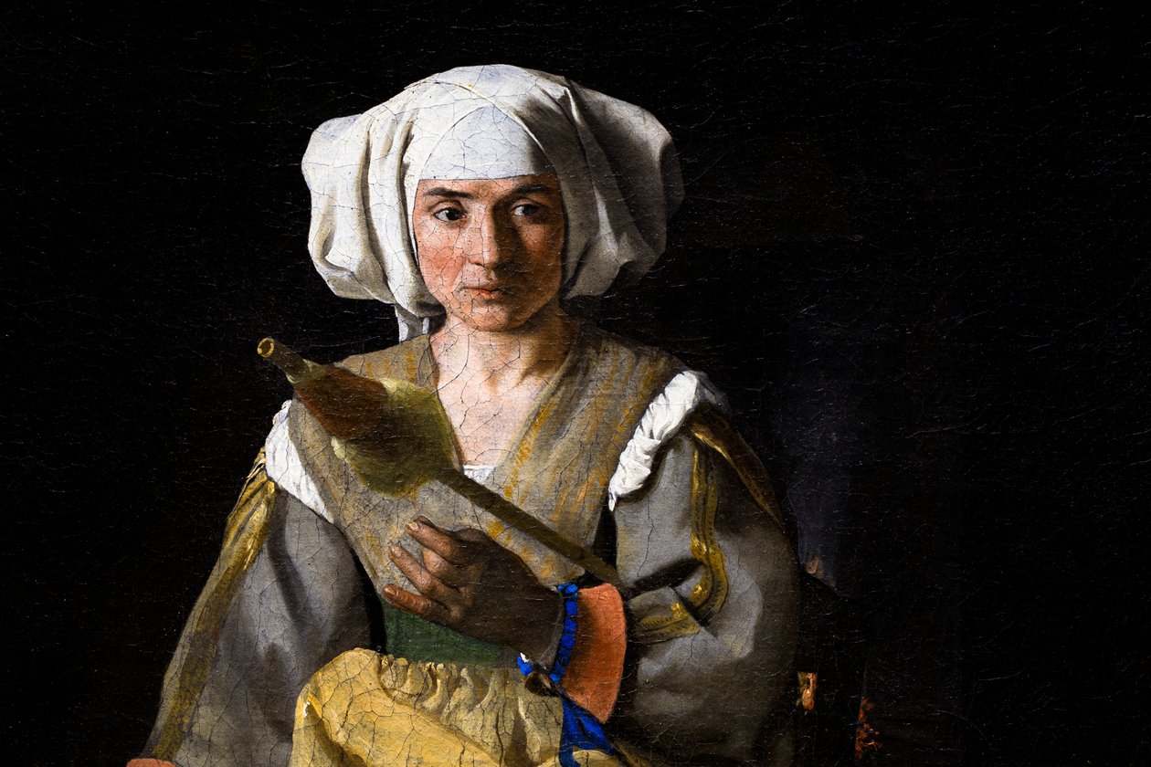 Spinnerin (Detail) von Michael Sweerts