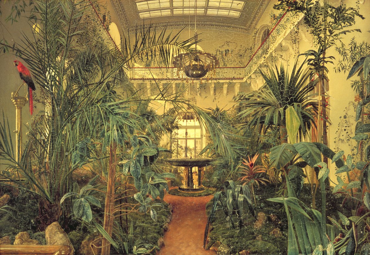 Wintergarten im Winterpalast, St. Petersburg, 1840 von Michail Ivanovich Antonov