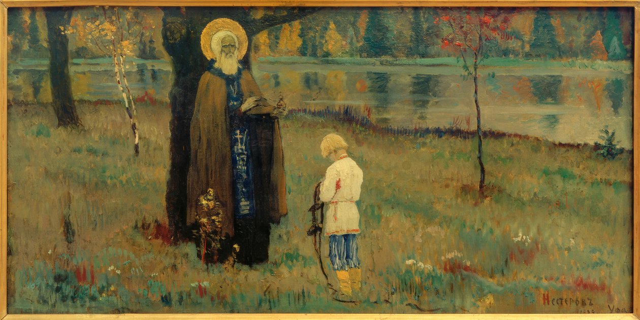Vision des Knaben Bartholomäus von Michail Wassiljewitsch Nesterow