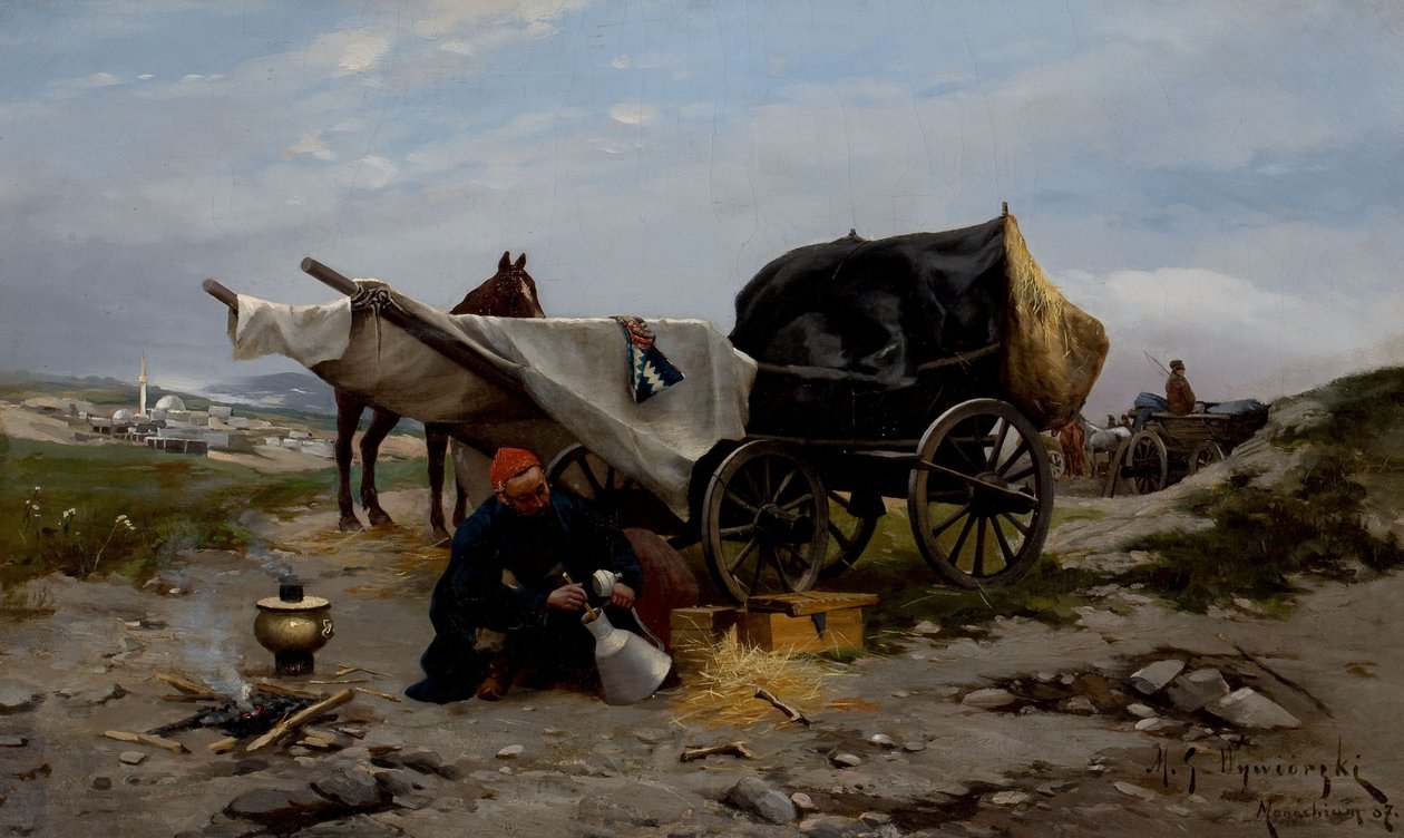 Ruhe von der Reise von Michal Pawel Gorstkin Wywiórski