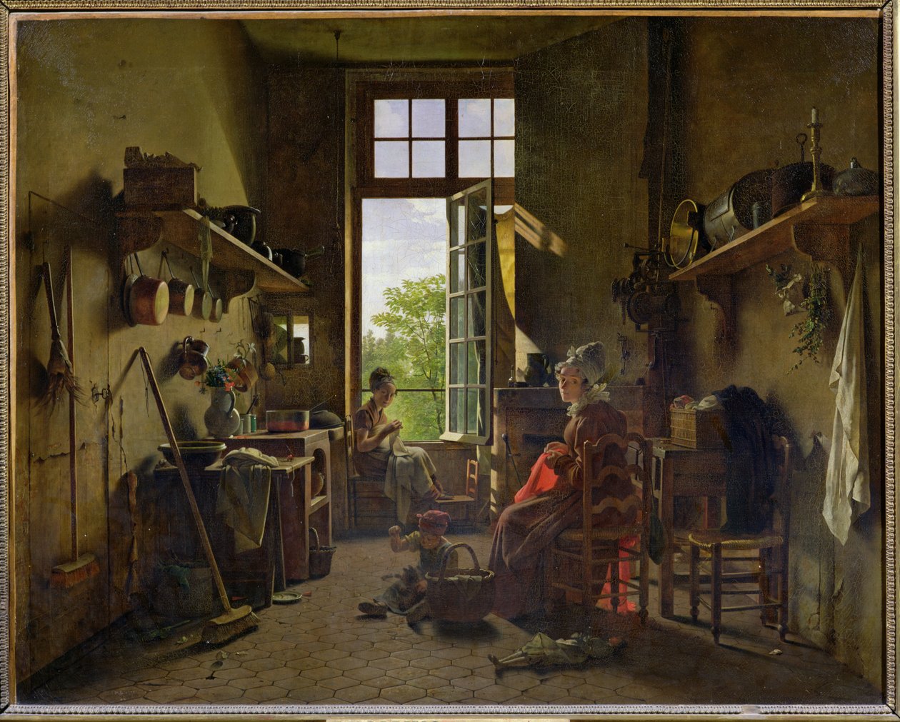 Innenansicht einer Küche, 1815 von Michel Martin Drolling