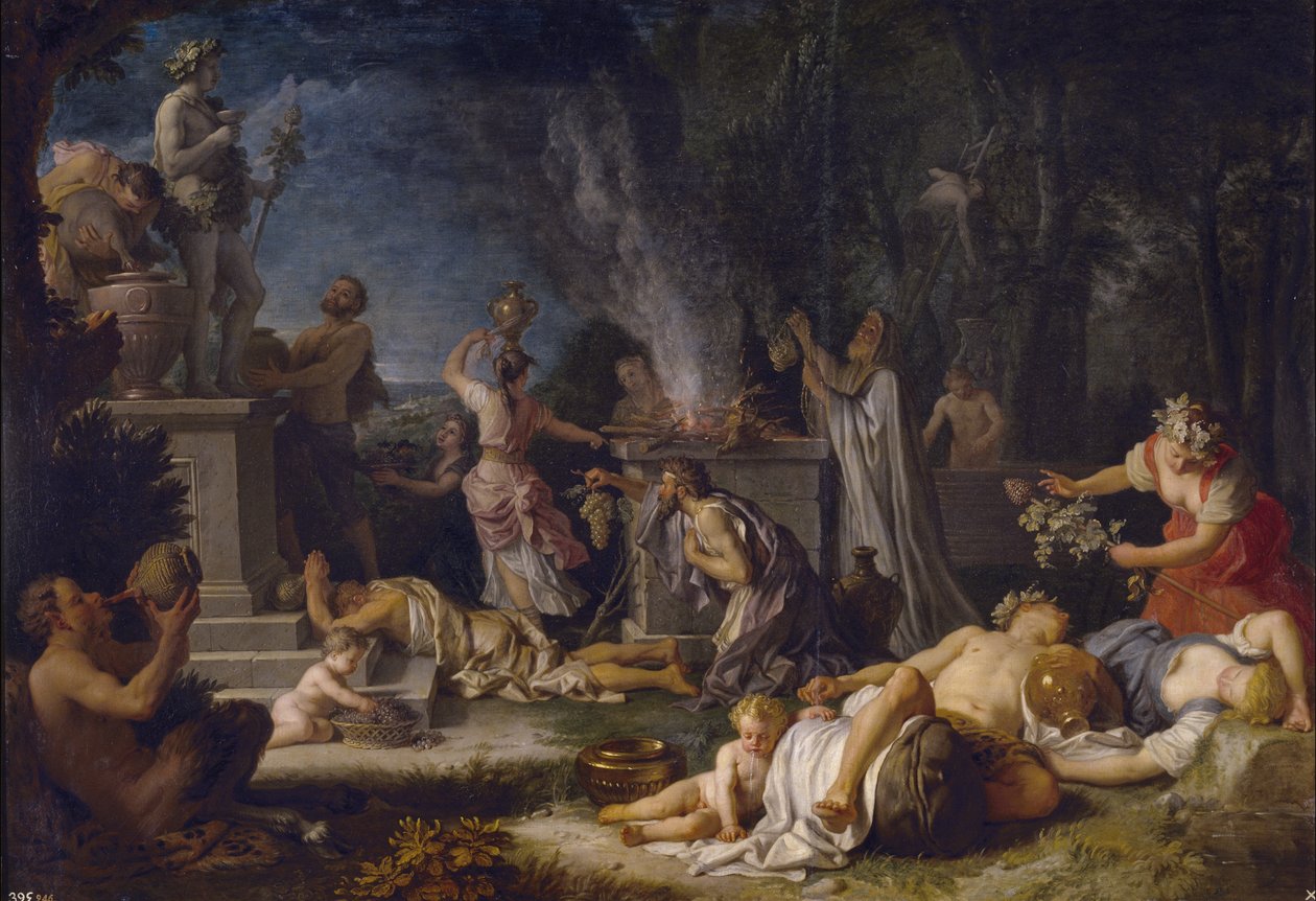 Das Opfer an Bacchus, 1720 von Michel Ange Houasse