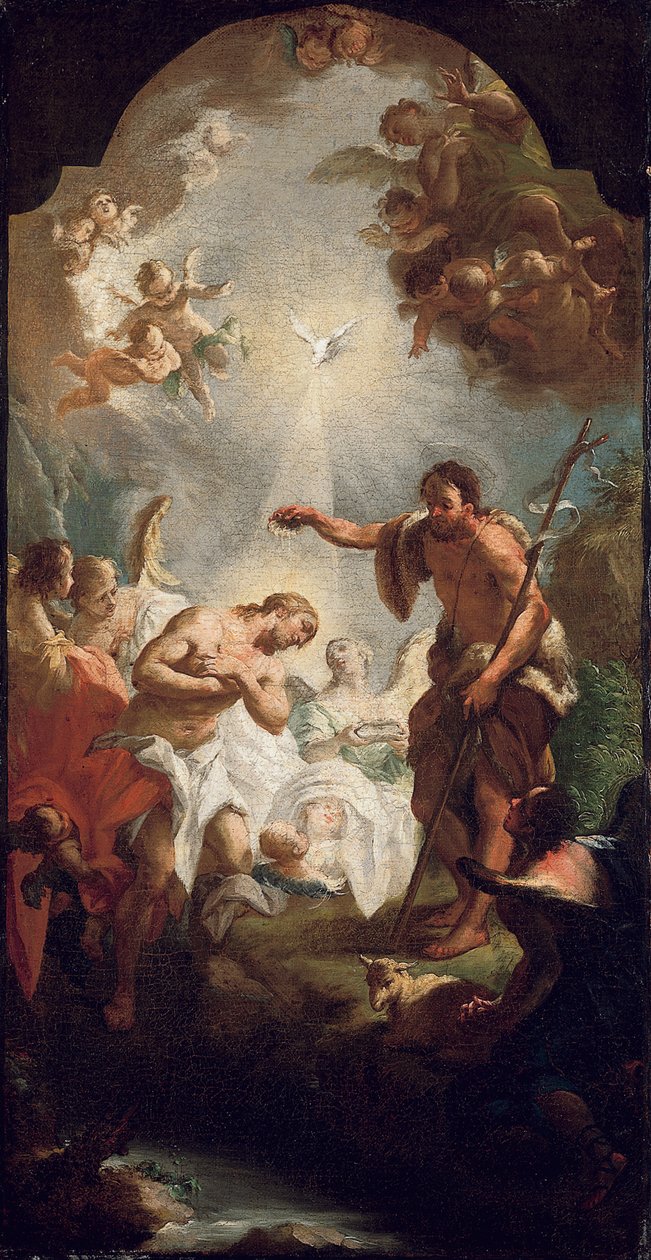 Die Taufe Christi von Michel Angelo Unterberger