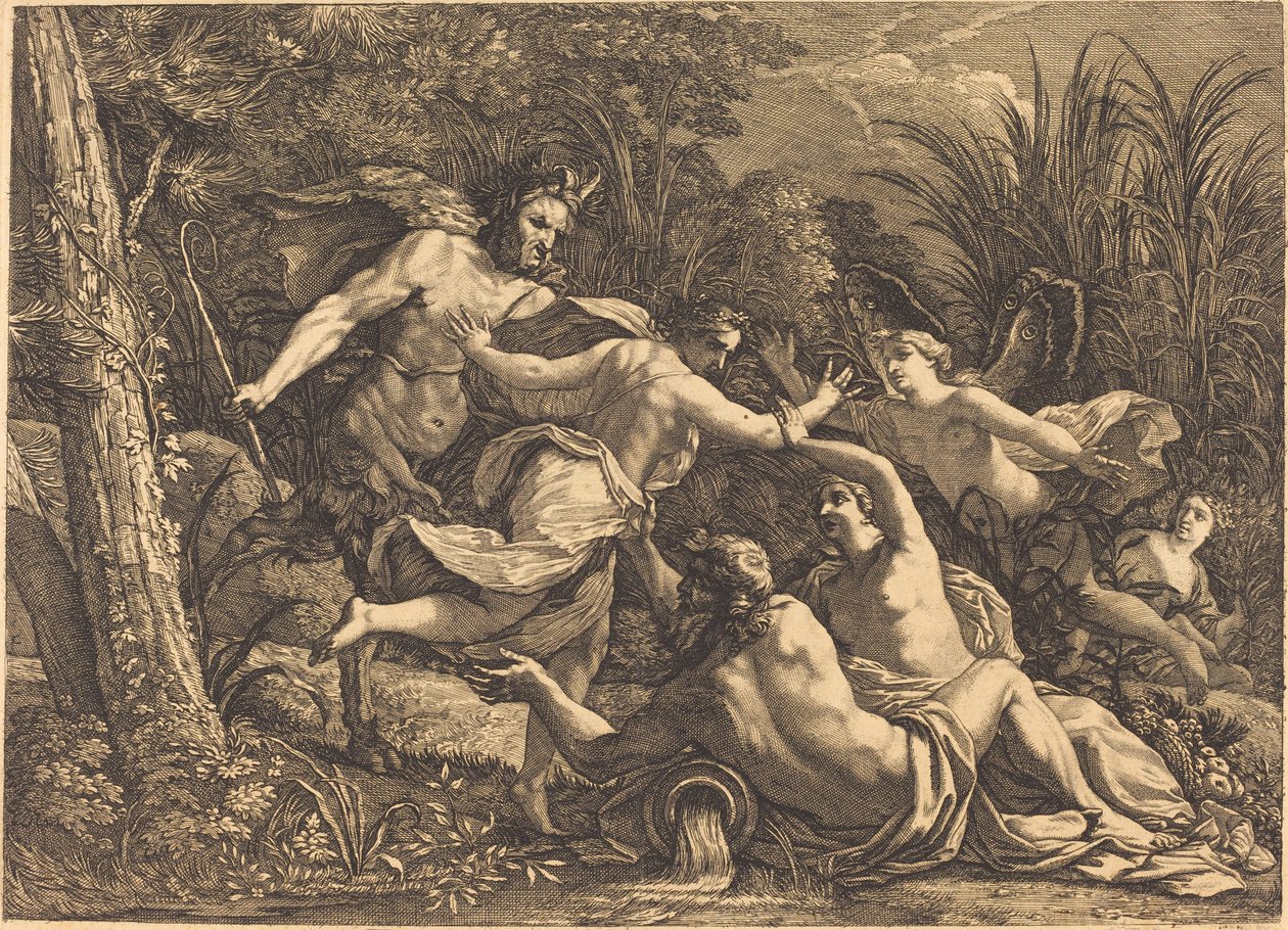 Pan und Syrinx von Michel Dorigny