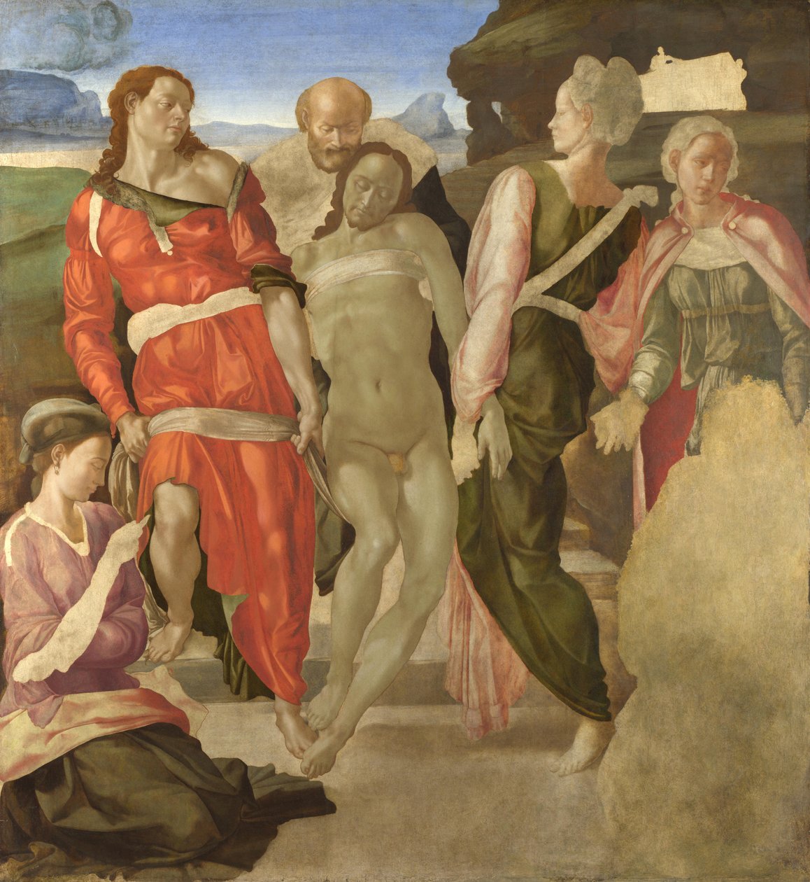 Die Grablegung von Michelangelo von Michelangelo Buonarroti