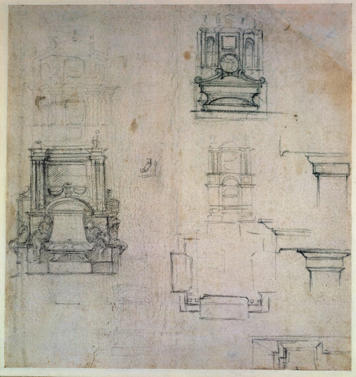 Entwürfe für Gräber von Michelangelo Buonarroti