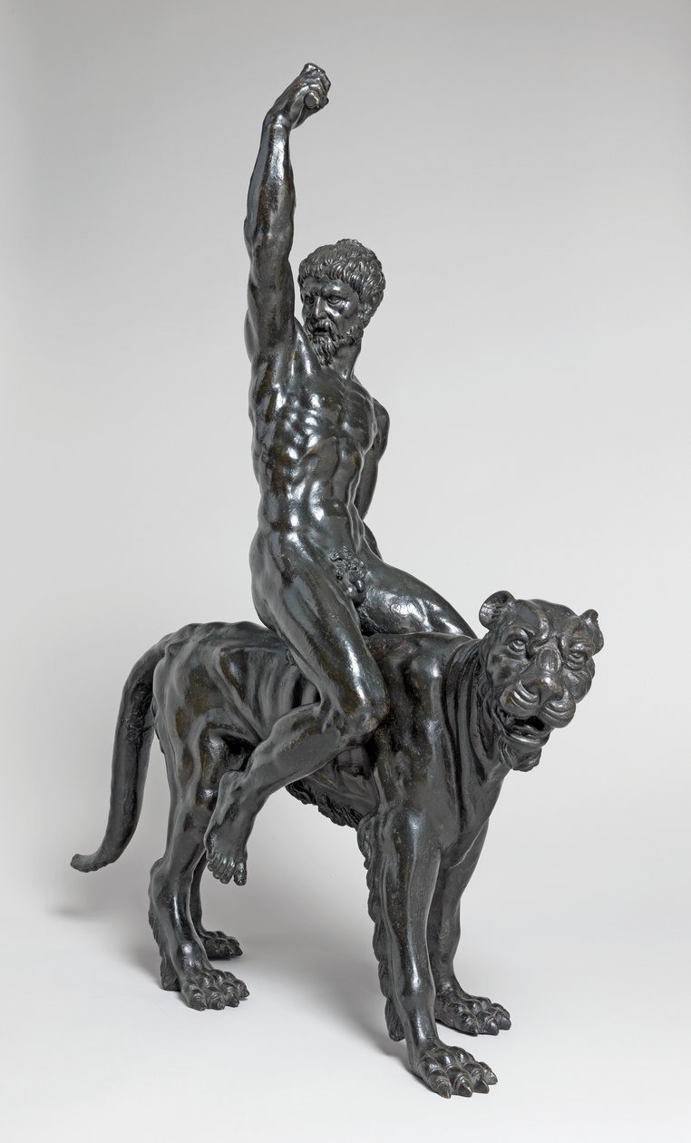 Nackte Bacchantinnen reiten auf Panthern von Michelangelo Buonarroti