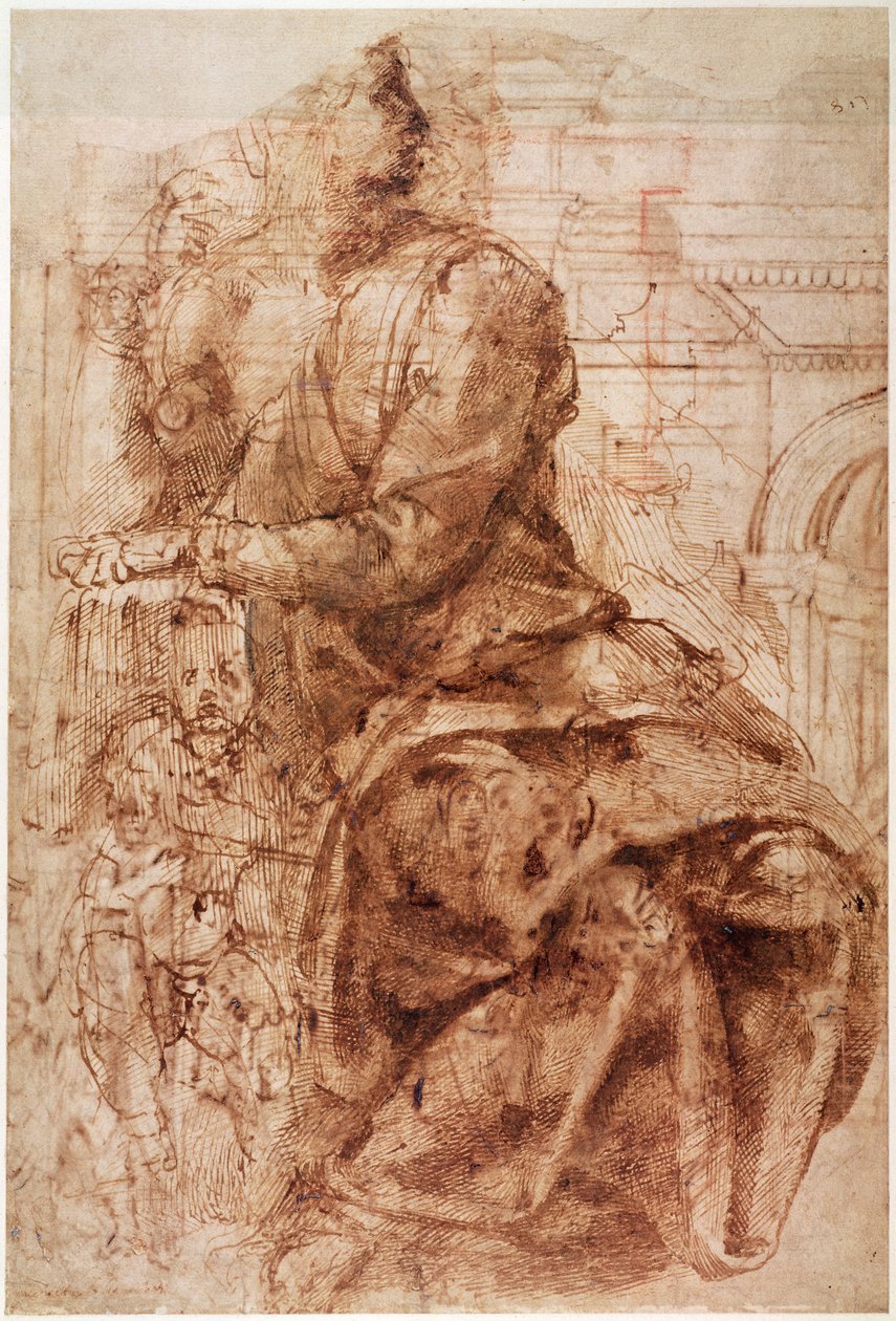 Studie einer Sibylle von Michelangelo Buonarroti