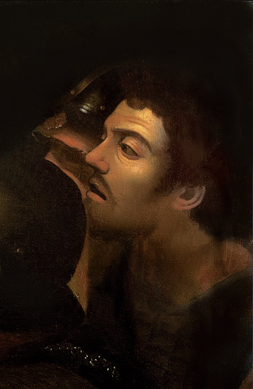 Die Gefangennahme Christi (Detail) von Michelangelo Merisi Caravaggio