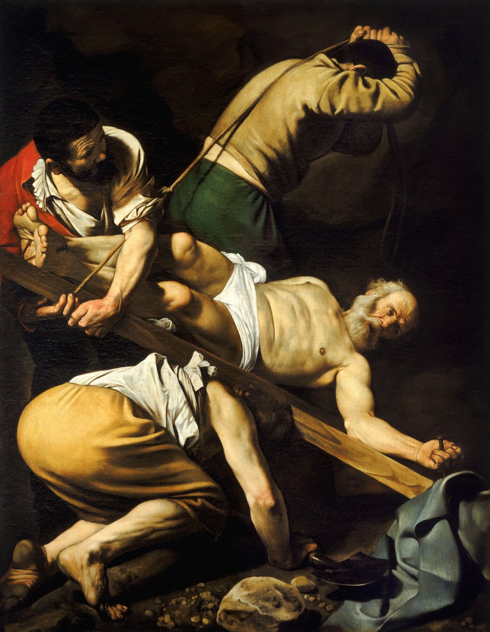 Kreuzigung des Heiligen Petrus von Michelangelo Merisi Caravaggio