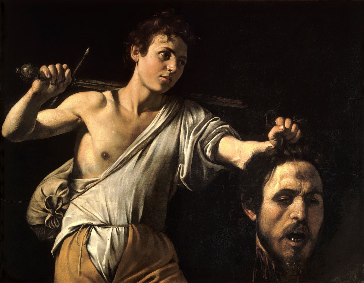 David mit dem Haupt des Goliath von Michelangelo Merisi Caravaggio