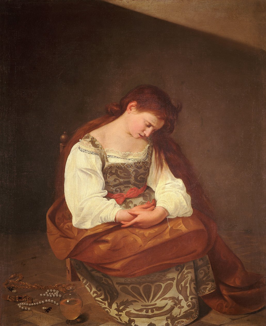 Die büßende Magdalena von Michelangelo Merisi Caravaggio