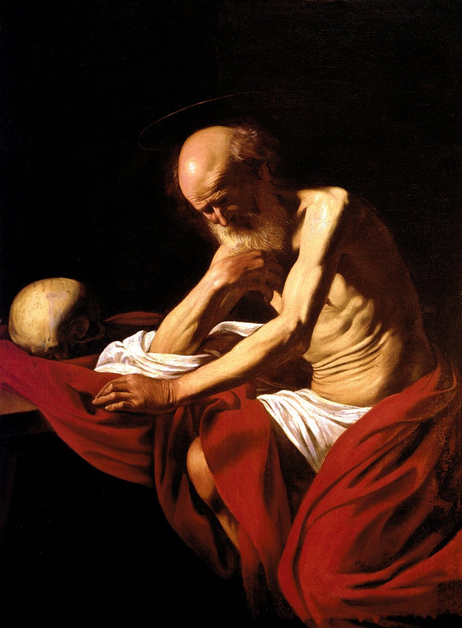 Der büßende Heilige Hieronymus von Michelangelo Merisi Caravaggio