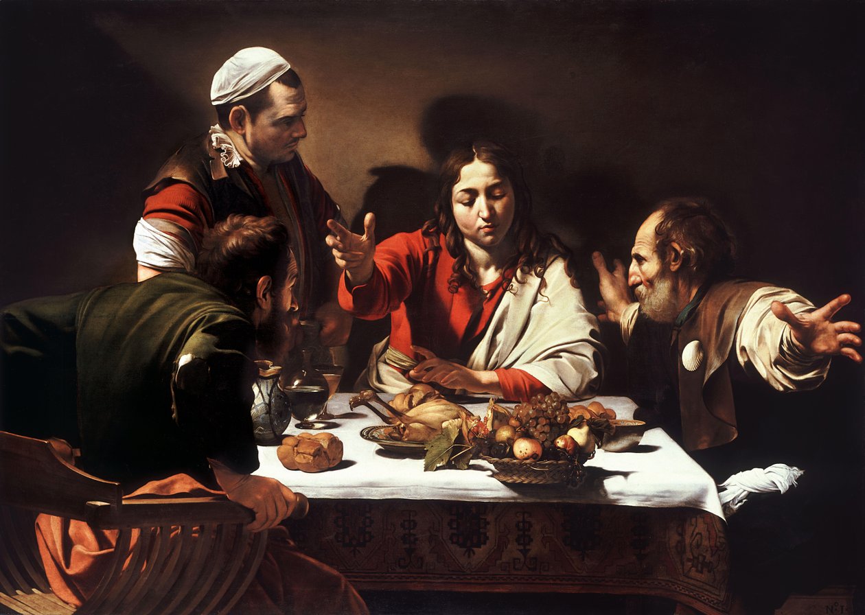 Abendmahl in Emmaus von Michelangelo Merisi Caravaggio
