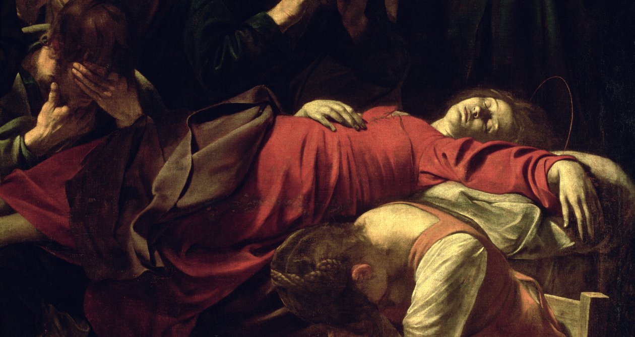 Der Tod der Jungfrau, 1605-06 (Detail) von Michelangelo Merisi Caravaggio