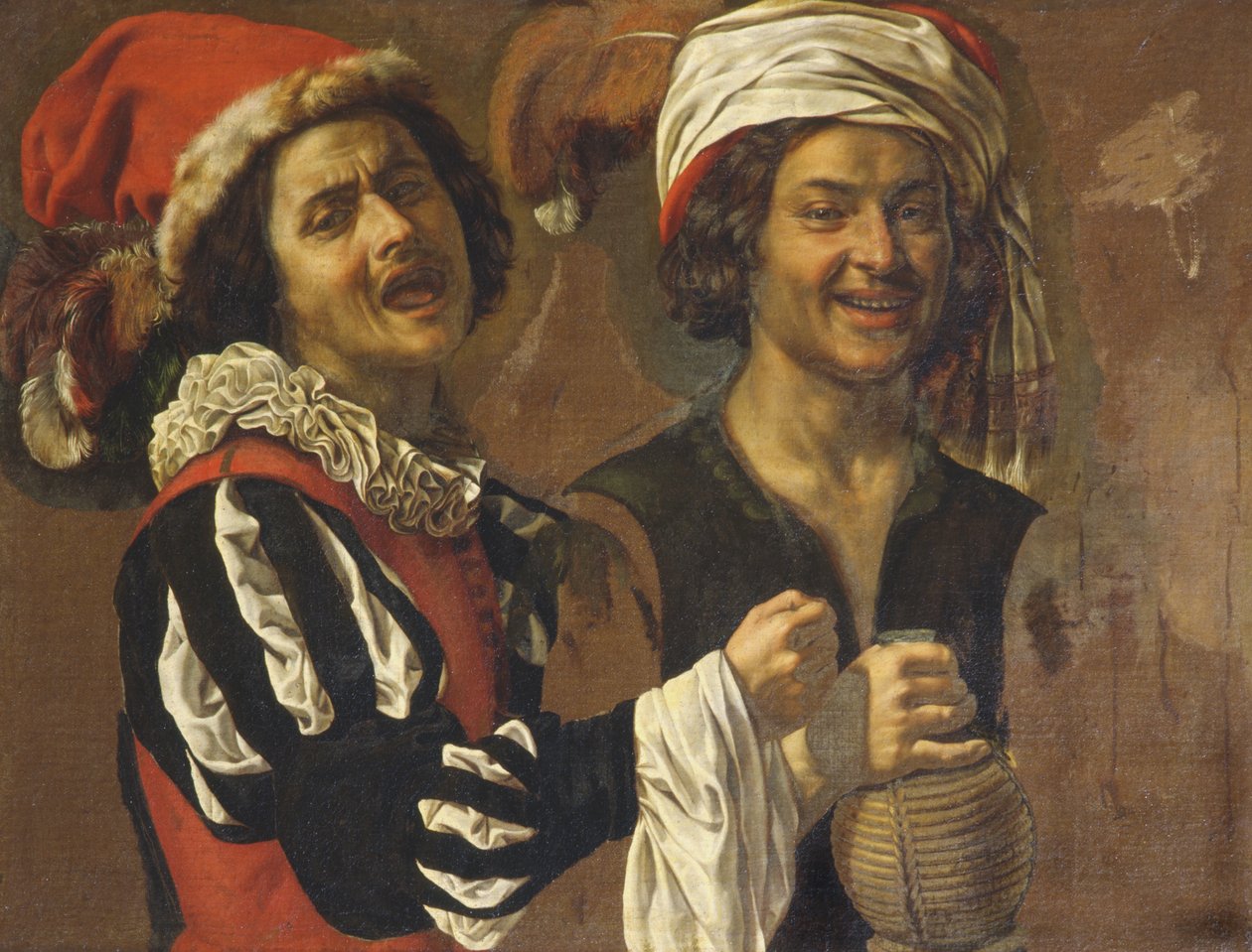 Ein Sänger und ein Trinker von Michelangelo Merisi Caravaggio