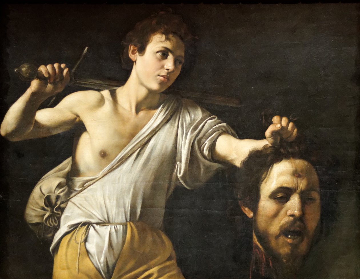 David mit dem Haupt des Goliath von Michelangelo Merisi Caravaggio