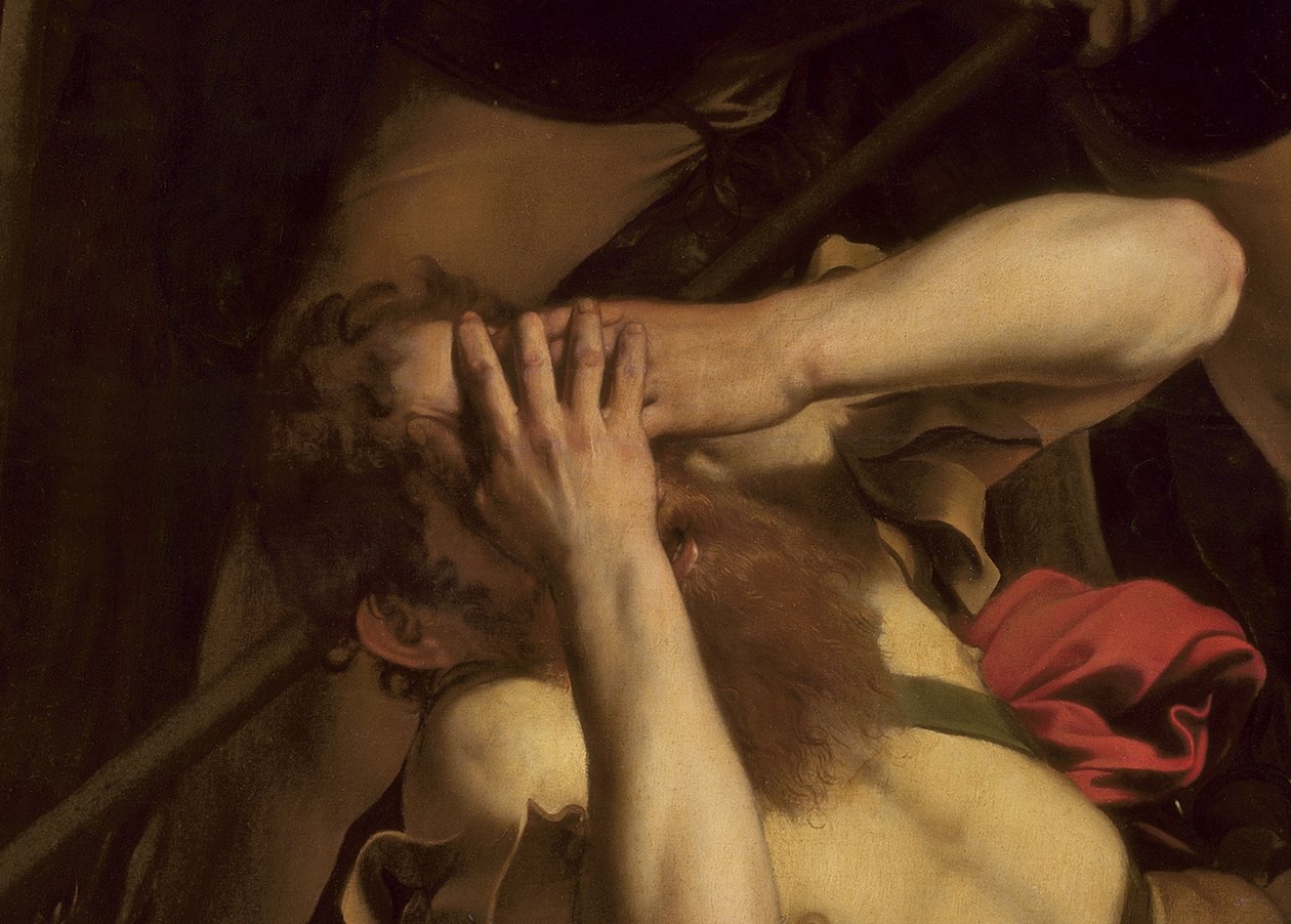 Die Bekehrung des Heiligen Paulus (Detail) von Michelangelo Merisi Caravaggio