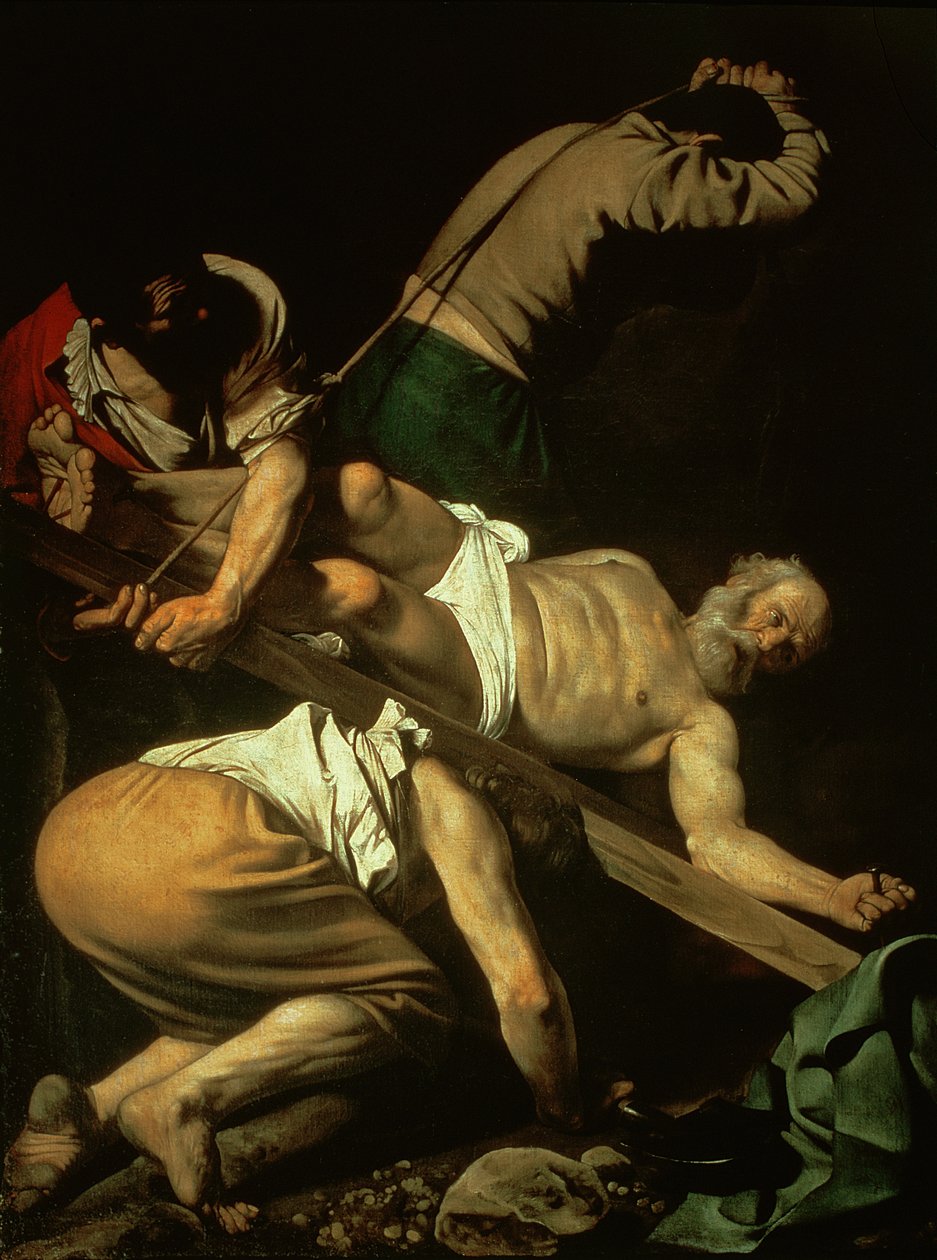 Die Kreuzigung des Heiligen Petrus, 1600-01 von Michelangelo Merisi Caravaggio