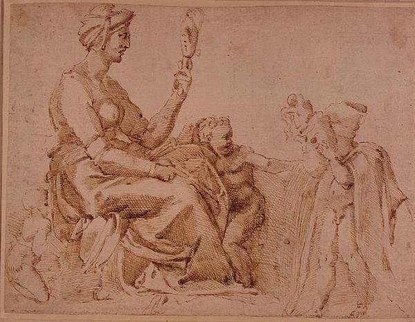 Studie der Eitelkeit von Michelangelo Buonarroti
