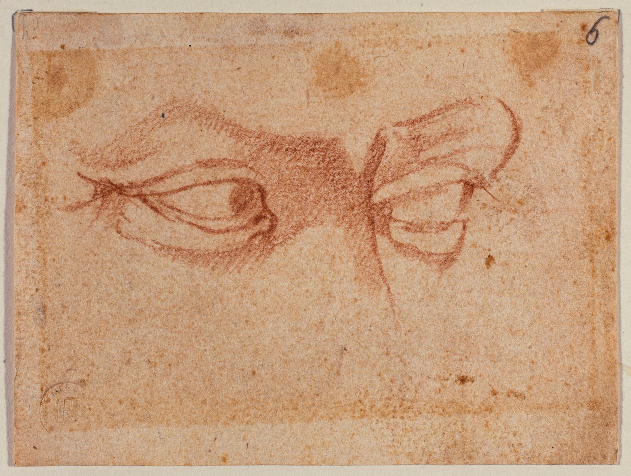 Augenstudie von Michelangelo (after) Buonarroti
