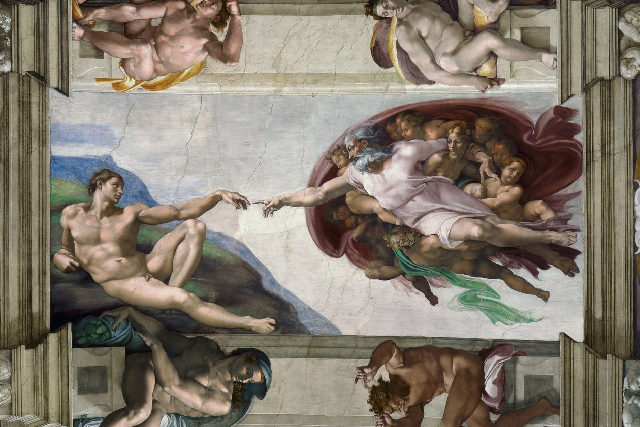 Die Erschaffung Adams von Michelangelo