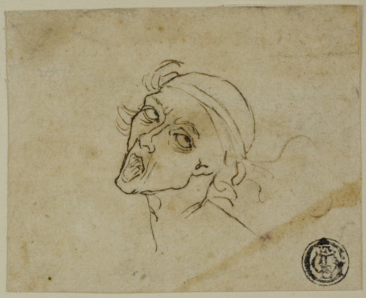 Männlicher Kopf von Michelangelo Buonarroti