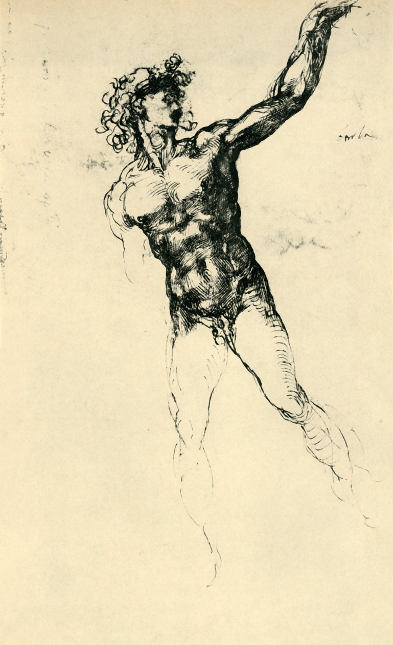 Männlicher Akt von Michelangelo Buonarroti